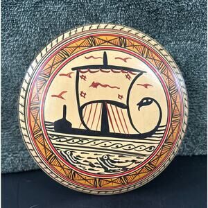 Savas Rodas Round Trinket Box | Made in Greece | Vintage